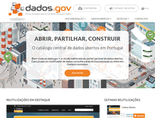 Tablet Screenshot of dados.gov.pt